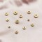 120pcs Spacer Beads Gold Plated Long-Lasting Heishi and Rondelle Bead for Jewelry Bracelet Necklace Making